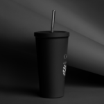Matte Black Finish Close-up Premium Tumbler