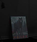 Transform your space with the FOCUS Black Wolf Canvas. This high-quality stretched canvas print captures the intensity of the black wolf with deep, rich colors and a luxurious matte finish. A perfect addition to any modern, dark aesthetic interior.